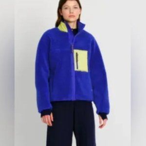 Tory Burch HIgh Pile Fleece Zip Jacket